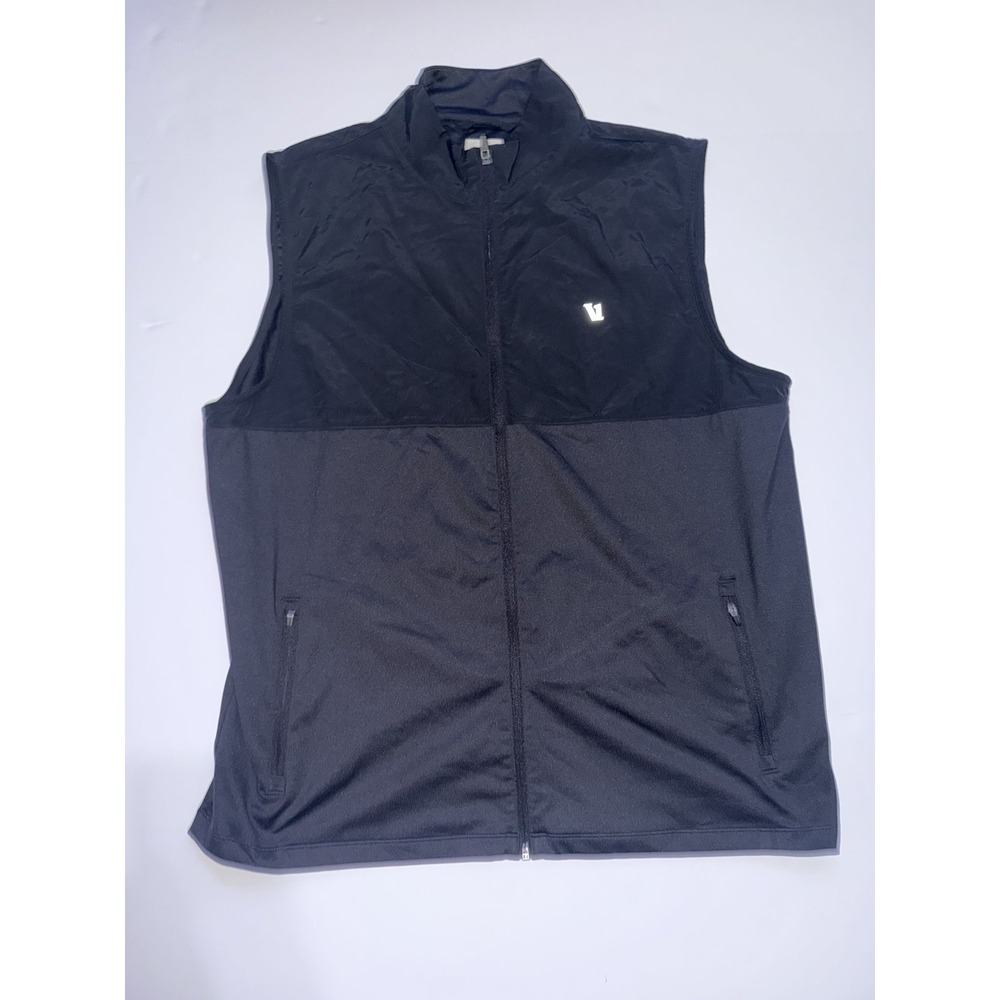 Vuori Men's Sunday Element Vest Size 2XL Black Performance 4 Way Stretch V286